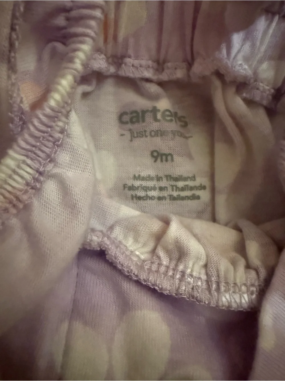 Carter's Lavender Floral Ruffle-Strap Overalls